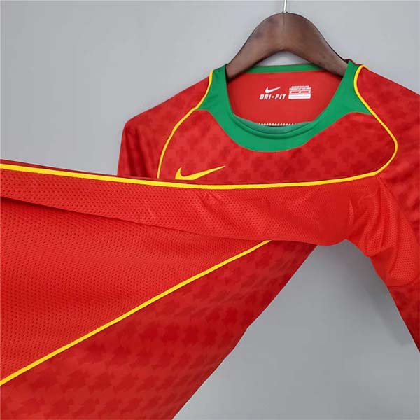 2004 Portugal Home Retro Football Jersey 1:1 Copy (S~2XL)