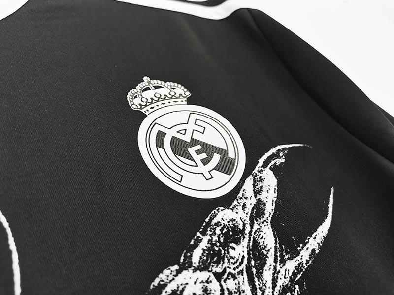 2014-15 Retro Real Madrid Fourth Football Dragon Kit Long Sleeve 1:1 Copy (S~2XL)