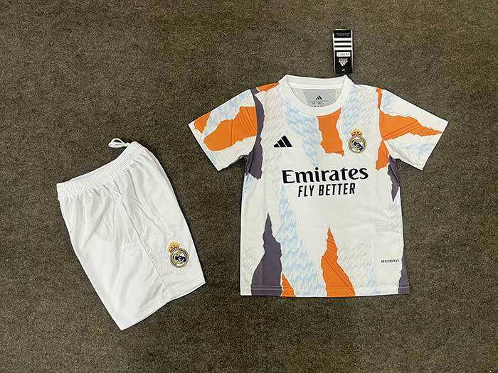 Real Madrid 2025/26 Training Suit Full Kit White 1:1 Copy (KIDS) - AIDK Sport