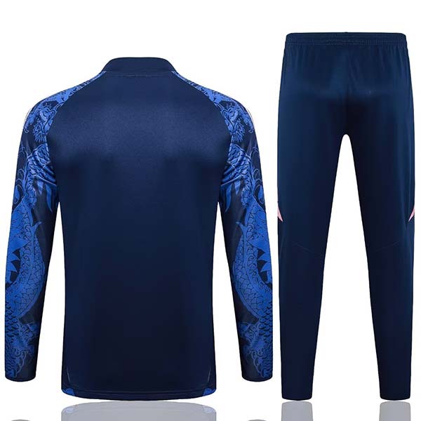 2024/2025 Rmcf Real Madrid Half-Pull Training Suit Royal Blue Set - Loong (S~2XL)