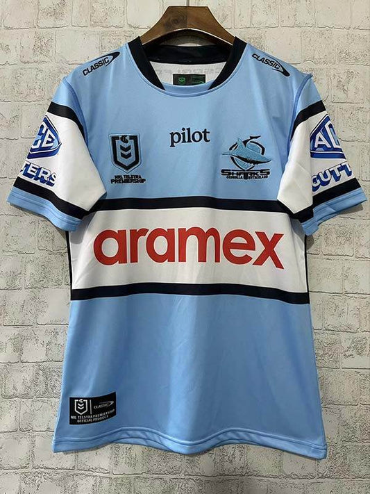 NRL Cronulla-Sutherland Sharks 2025 Mens Replica Home Rugby Football Jersey (S-5XL) - AIDK Sport